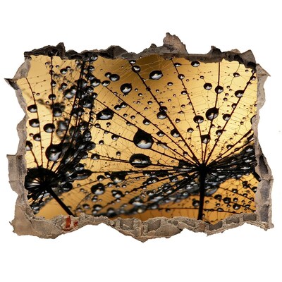 Wandtattoos Mauerdurchbruch Tropfen auf den Blättern