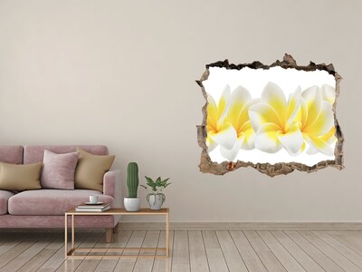 3D Wandsticker Loch Ein Blumenparadies hinter der Mauer