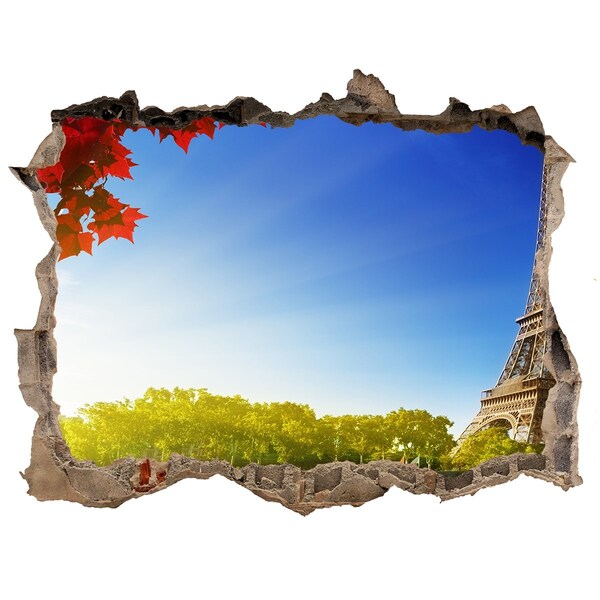 3D Wandtattoos Loch in der Wand Der Eiffelturm in Paris