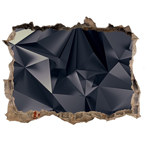 3D Wandsticker Loch Schwarz, geometrische Tiefe