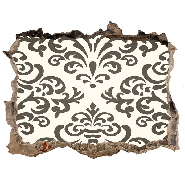 3D Wandsticker Loch Ein elegantes Muster an der Wand