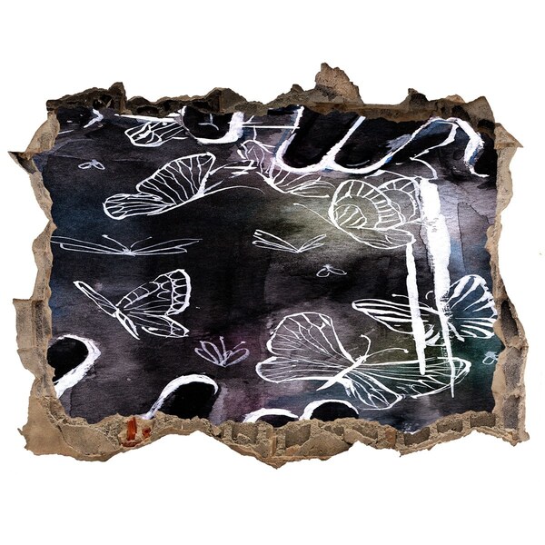 Wandtattoos Loch Schmetterlinge in einem magischen Raum