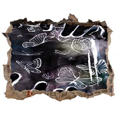 Wandtattoos Loch Schmetterlinge in einem magischen Raum