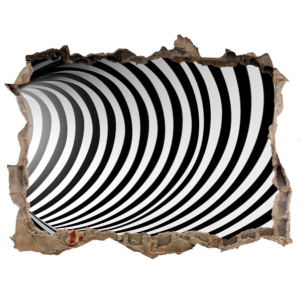 Wandtattoos Mauerdurchbruch Die Illusion eines sich drehenden Tunnels