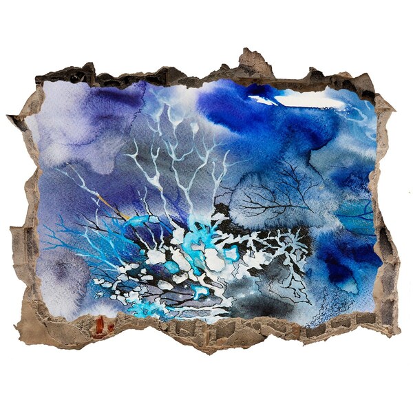 3D Wandsticker Loch Die Unterwasserwelt im Loch