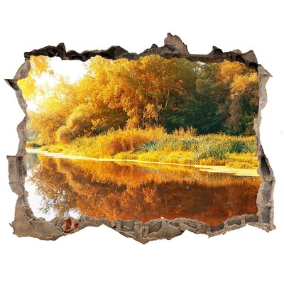 Wandtattoos Loch Herbstlandschaft am Fluss