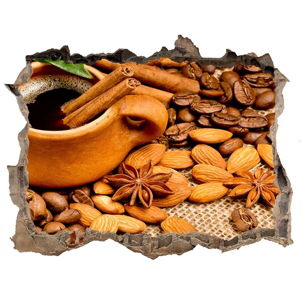 Wandtattoos Mauerdurchbruch Ein Kaffeegenuss in einem kleinen, unscheinbaren Café