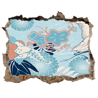 Wandfolien Loch in der Wand Die Unterwasserwelt der Korallen