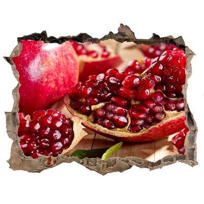 Wandtattoos Loch Granatapfel in einem Loch in der Wand