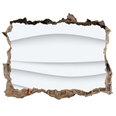 3D Wandsticker Loch Eine zerbrochene Mauer mit Blick auf die Wellen
