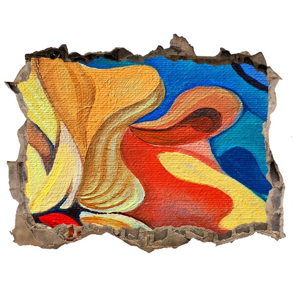 3D Wandtattoos Loch in der Wand Ein florales Farbenmeer