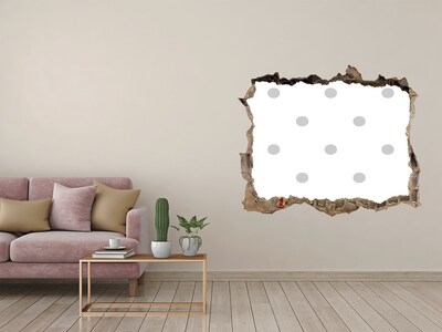 Wandtattoos Loch Eine beschädigte Wand mit Punkten