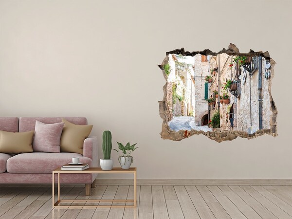 Wandtattoos Mauerdurchbruch Eine bezaubernde Stadt in Italien