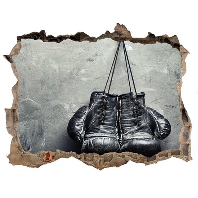 Wandfolien Loch in der Wand Ringside Boxhandschuhe