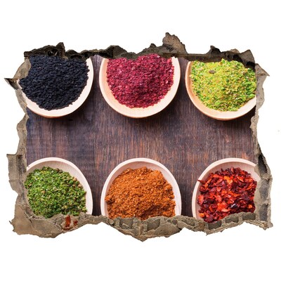 3D Wandsticker Loch Gewürzparadies