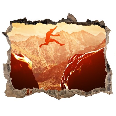 Wandtattoos Loch Stürze dich in den Abgrund