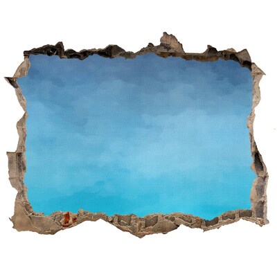 Wandfolien Loch in der Wand Himmel über dem Meer