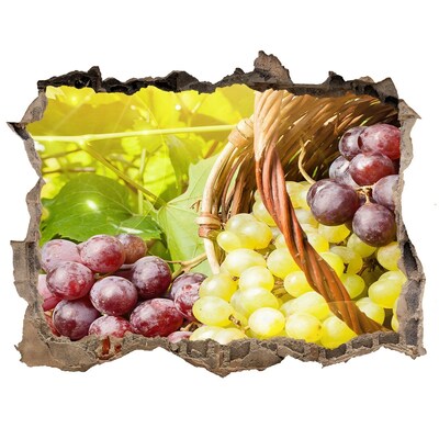 3D Wandsticker Loch Obst im Korb
