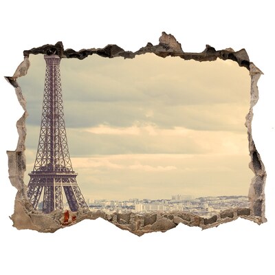 3D Wandtattoos Loch in der Wand Der Eiffelturm in Paris
