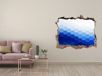3D Wandsticker Loch Loch zum blauen Ozean