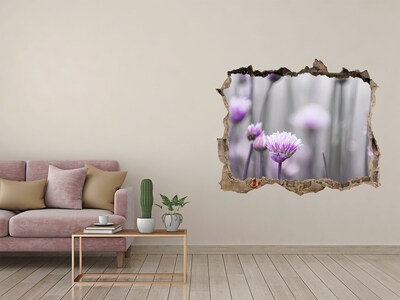 3D Wandtattoos Loch in der Wand Ein Blumenparadies hinter der Mauer