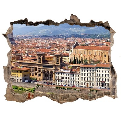 Wandtattoos Mauerdurchbruch Blick auf Florenz