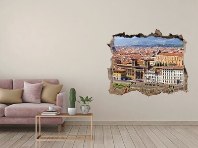 Wandtattoos Mauerdurchbruch Blick auf Florenz