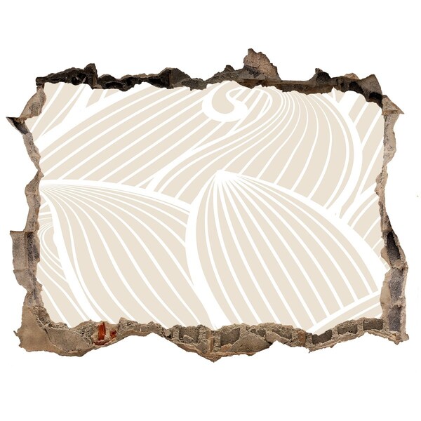 Wandfolien Loch in der Wand Abstraktes Muster an der Wand