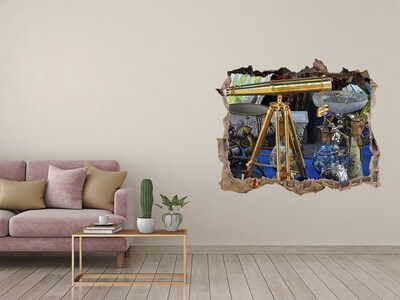 3D Wandtattoos Loch in der Wand Antiquitäten in einem Mystery Shop
