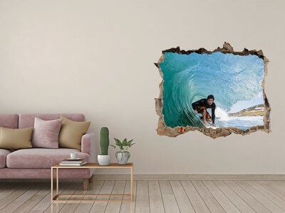3D Wandtattoos Loch in der Wand Surfen im Meer