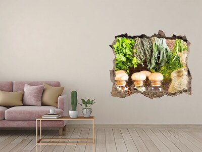 Wandtattoos Mauerdurchbruch Kräuterecke in der Küche