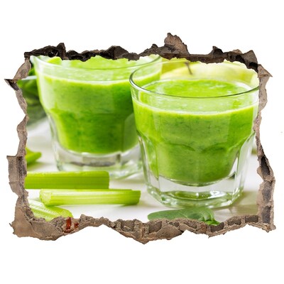 Wandtattoos Loch Grüner Gesundheitscocktail