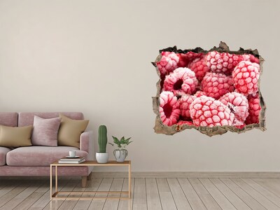 3D Wandtattoos Loch in der Wand Gefrorene Himbeeren in einem kleinen Laden