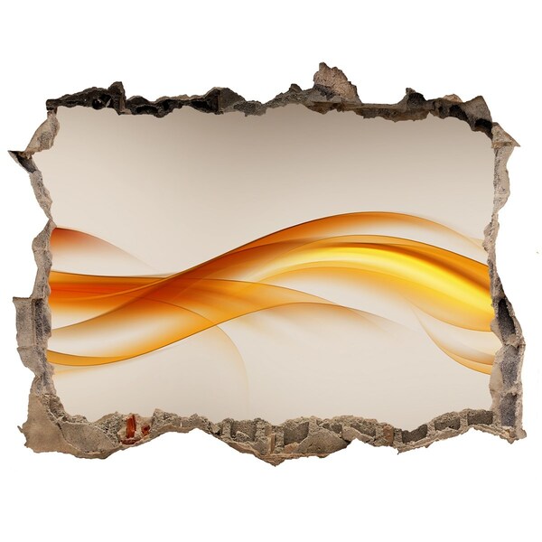 Wandfolien Loch in der Wand Eine Farbwelle im Beton