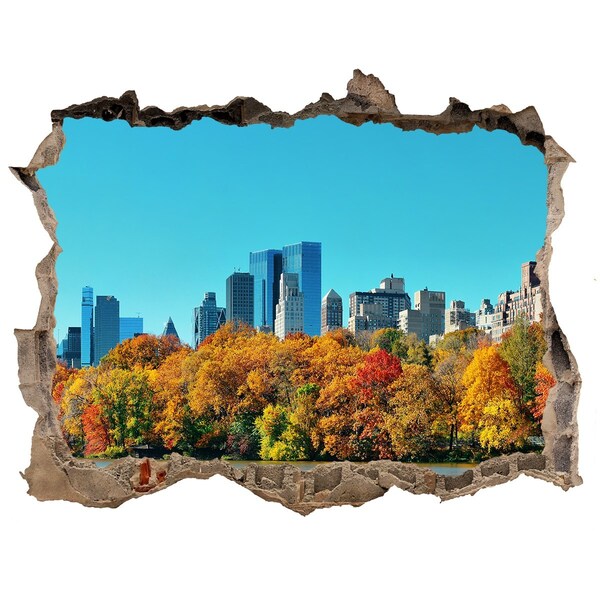 3D Wandsticker Loch Herbst in New York