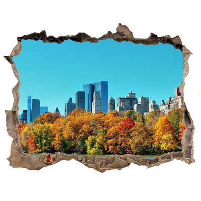 3D Wandsticker Loch Herbst in New York
