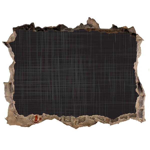 Wandfolien Loch in der Wand Eine verfallene Mauer, die in die Dunkelheit blickt.