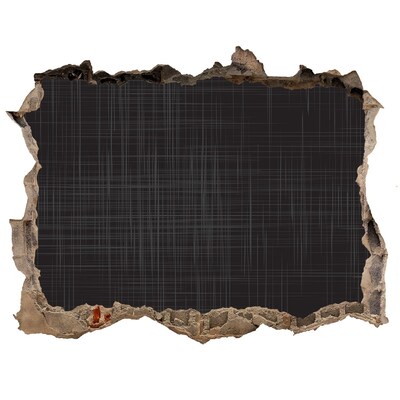 Wandfolien Loch in der Wand Eine verfallene Mauer, die in die Dunkelheit blickt.