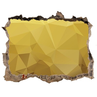 Wandtattoos Loch Der goldene Riss in der Wand