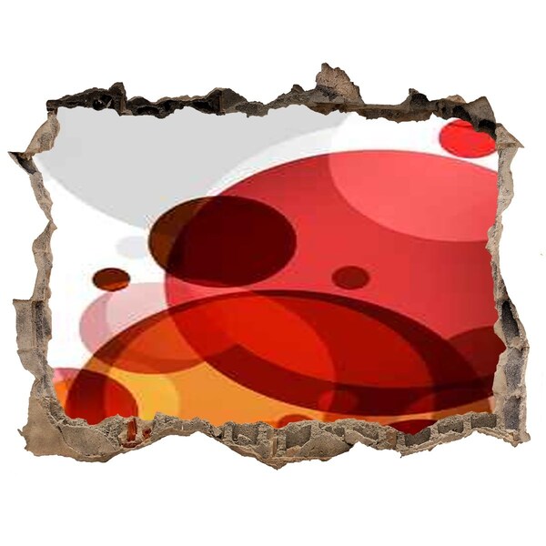 Wandfolien Loch in der Wand Bunte Seifenblasen in einem Loch in der Wand