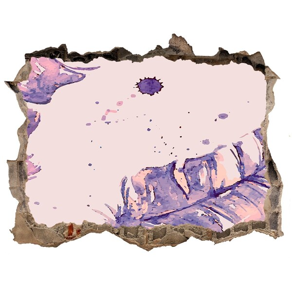 Wandfolien Loch in der Wand Tropisches Paradies hinter der Mauer