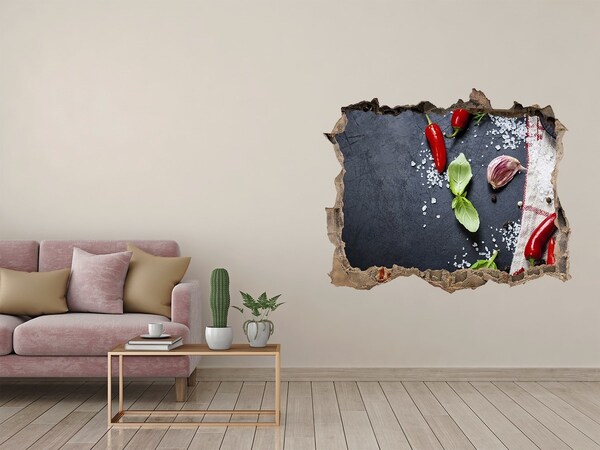 3D Wandtattoos Loch in der Wand Eine Küche voller Geschmack