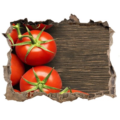 Wandtattoos Loch Frische Tomaten in einer beschädigten Mauer