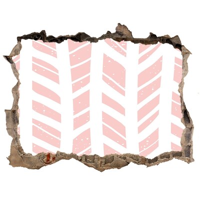 Wandtattoos Mauerdurchbruch Rosa Flecken auf Beton