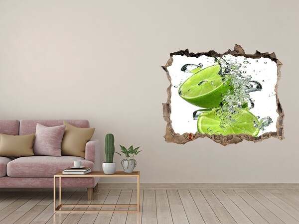 3D Wandtattoos Loch in der Wand Erfrischender Zitronencocktail