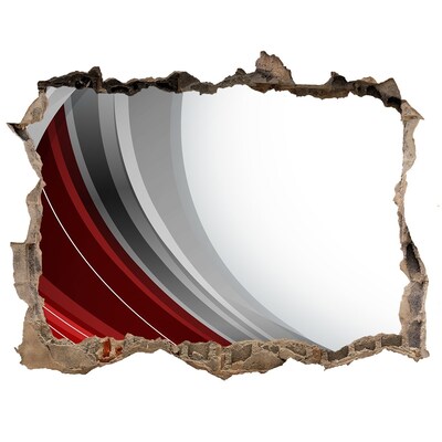 Wandtattoos Mauerdurchbruch Eine beschädigte Wand mit Tiefeneffekt