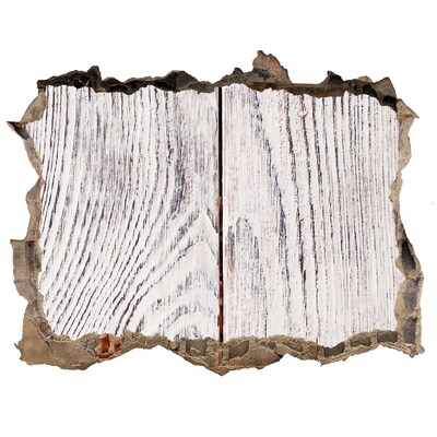 3D Wandtattoos Loch in der Wand Holzbrett in einer beschädigten Wand