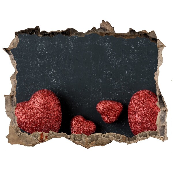 Wandtattoos Loch Ein Herz in Trümmern