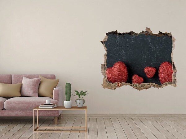 Wandtattoos Loch Ein Herz in Trümmern