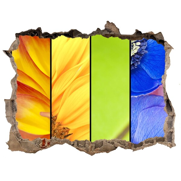 Wandtattoos Mauerdurchbruch Die Blumenwelt hinter der Mauer